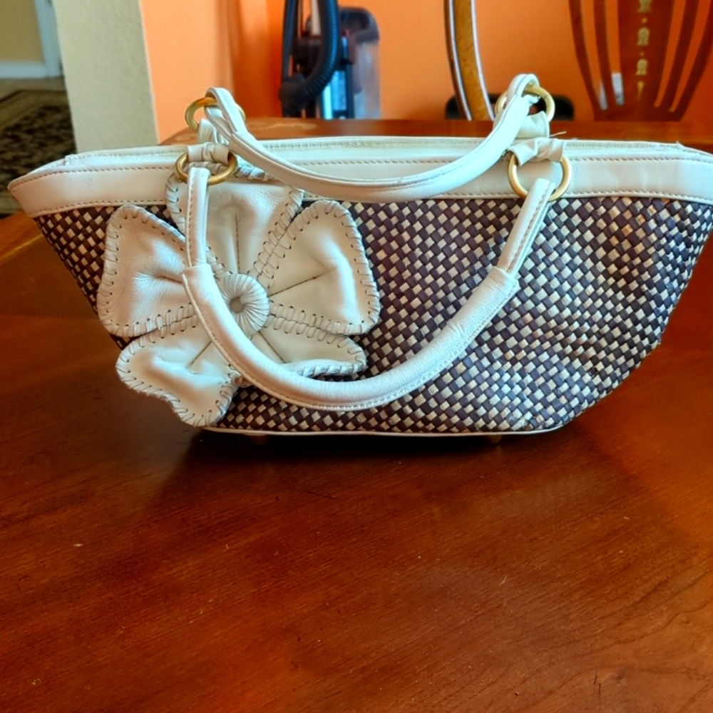 Brown/Cream Inge purse